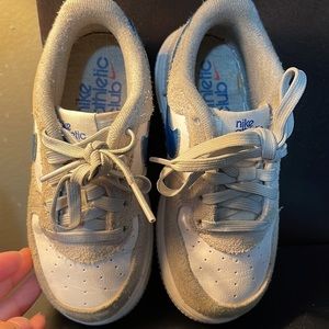 Nike Force 1 LV8 Light Grey & Blue Toddler Shoes